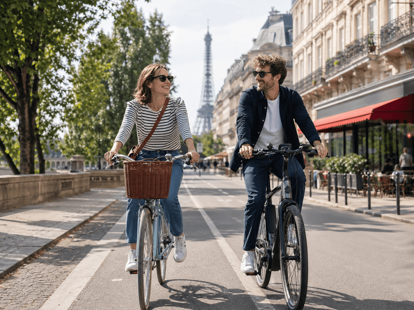Cyclistes à Paris